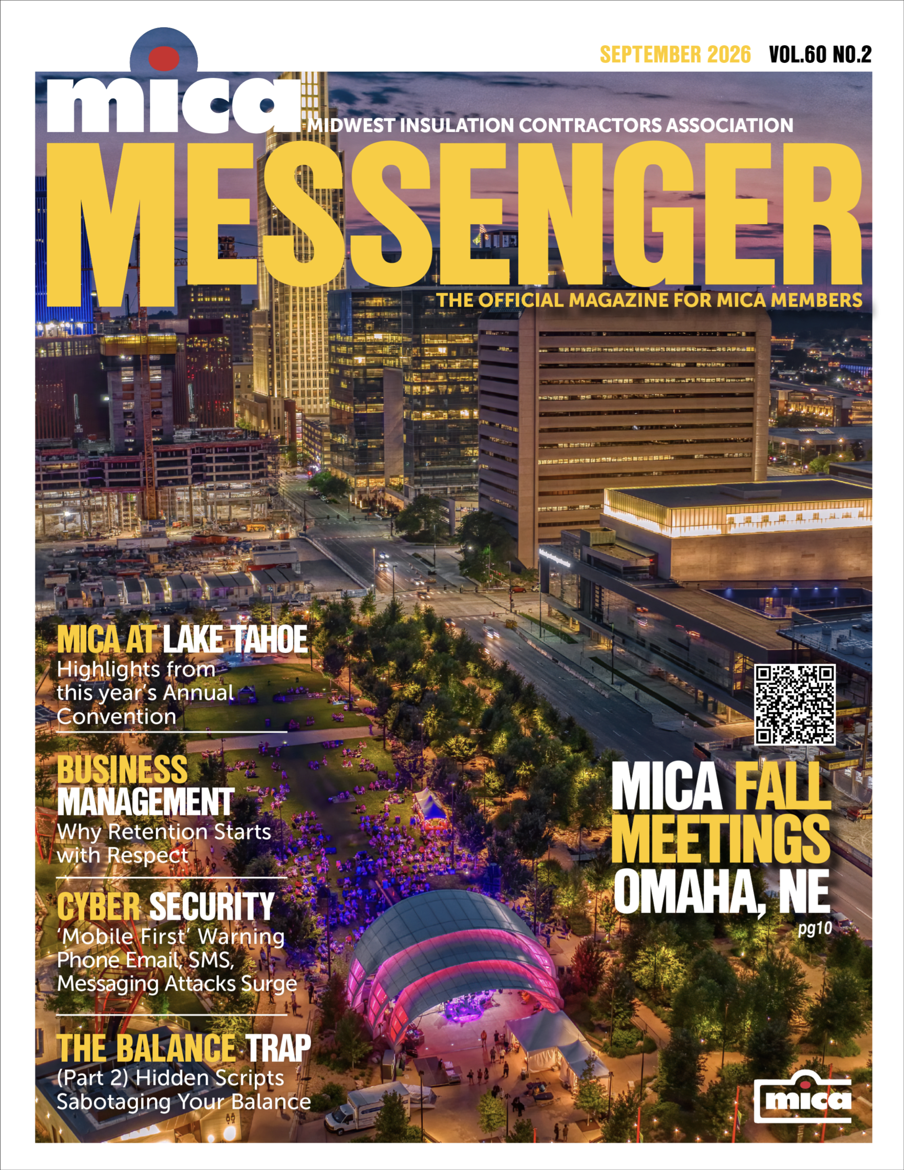 MICA Messenger September 2026 Cover